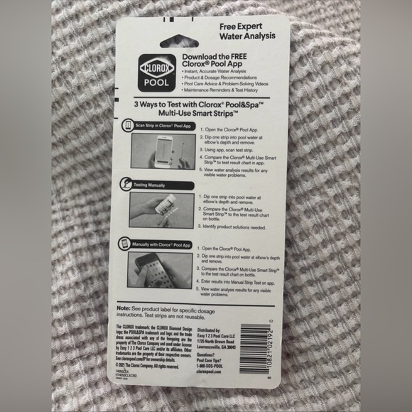 CLOROX Pool & Spa 50 Multi Use Test Strips 6 Way SMART test Kit Pool App NEW - Picture 2 of 2